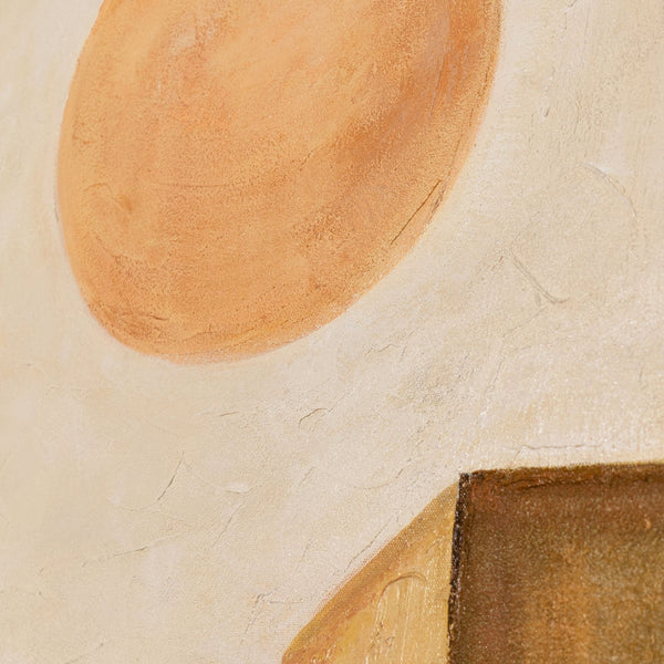 Handgemaltes Leinwandbild „Aufstieg“ – Abstrakte Kunst mit Struktur und Sonne