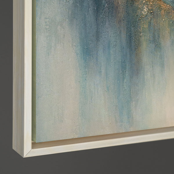 Handgemaltes Acrylbild auf Leinwand „Morgendämmerung in den Wolken“ – Moderne Wandkunst