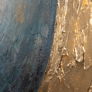 Abstraktes Gemälde auf Leinwand „Wärme des Universums“ – Moderne Wanddekoration