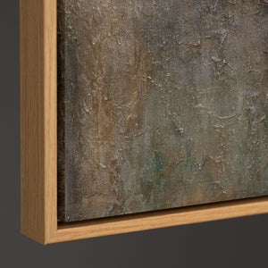 Abstraktes Gemälde auf Leinwand „Wärme des Universums“ – Moderne Wanddekoration