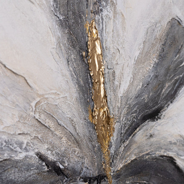 Handgemaltes Acrylbild „Goldener Moment“ – Moderne Kunst auf Leinwand mit Struktur