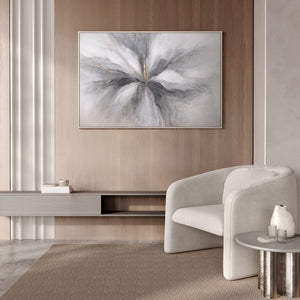 Handgemaltes Acrylbild „Goldener Moment“ – Moderne Kunst auf Leinwand mit Struktur