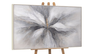 Handgemaltes Acrylbild „Goldener Moment“ – Moderne Kunst auf Leinwand mit Struktur