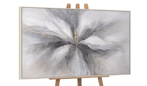 Handgemaltes Acrylbild „Goldener Moment“ – Moderne Kunst auf Leinwand mit Struktur