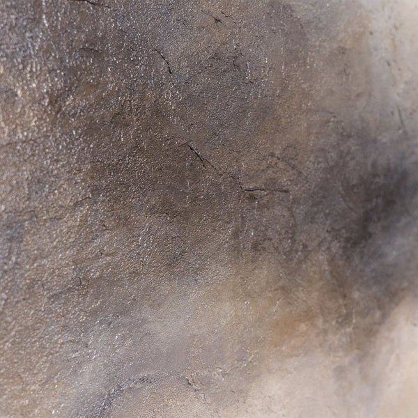 Abstraktes Acrylbild „Nebliger Morgen“ – Elegante Acrylgemälde in Beige & Grau