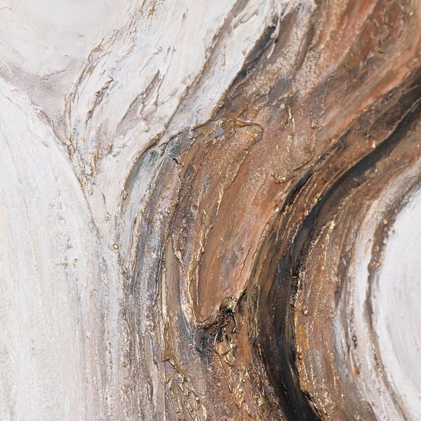 Handgemaltes Bild „Wasserfall der Träume“ – Moderne Wandkunst mit Struktur