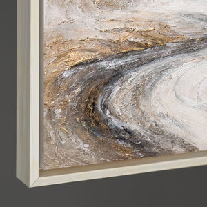 Handgemaltes Bild „Wasserfall der Träume“ – Moderne Wandkunst mit Struktur