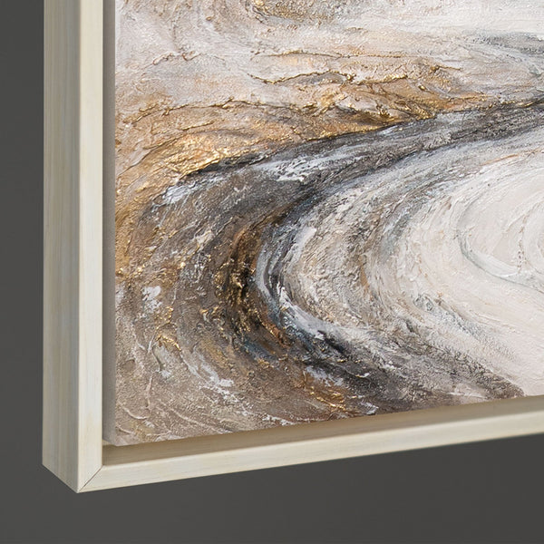 Handgemaltes Bild „Wasserfall der Träume“ – Moderne Wandkunst mit Struktur