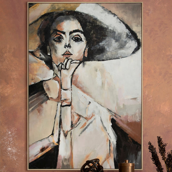 Acrylgemälde abstrakte kunst im Rahmen 