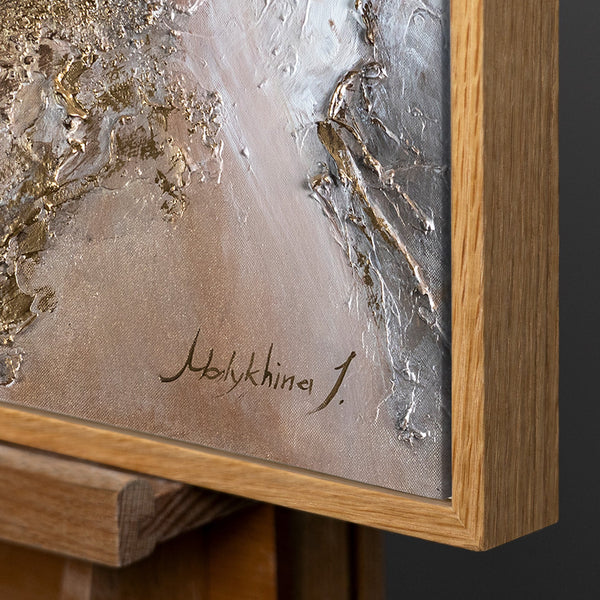 Rahmen aus natürlichem Holz – Detail