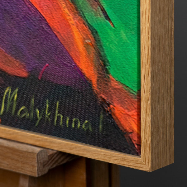 Rahmen aus natürlichem Holz – Detail