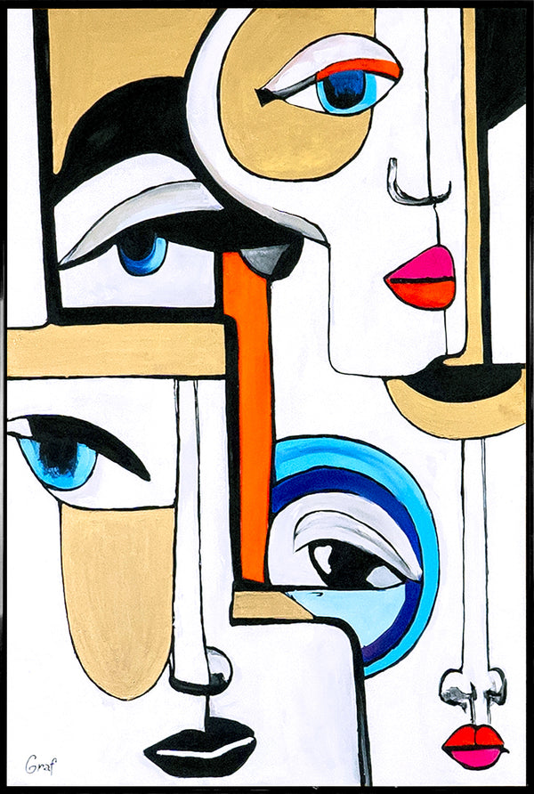 Handgemaltes Acrylbild auf Leinwand