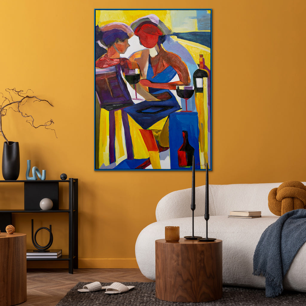 bilder abstrakt mit rahmen wohnzimmer modern