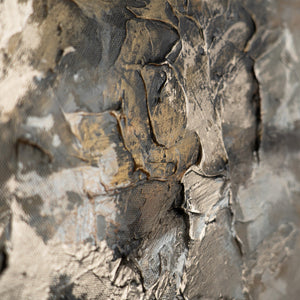 Detail des Gemäldes „Lyrischer Baum" – feiner Pinselauftrag, Spiegelung im Wasser