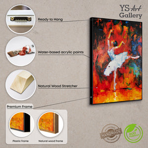 Infografik: Acrylgemälde mit Holzrahmen