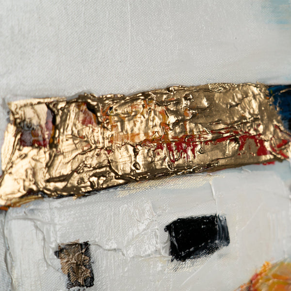 Acrylbilder auf Leinwand Handgemalt mit Rahmen Sonnenhäuser