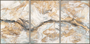 Abstrakte Muster als Triptychon – modernes Leinwandbild "Abstrakte Muster"