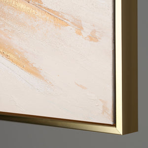 Abstrakte Acrylbilder mit Rahmen - Handgemaltes Leinwandbild modern "Impuls"