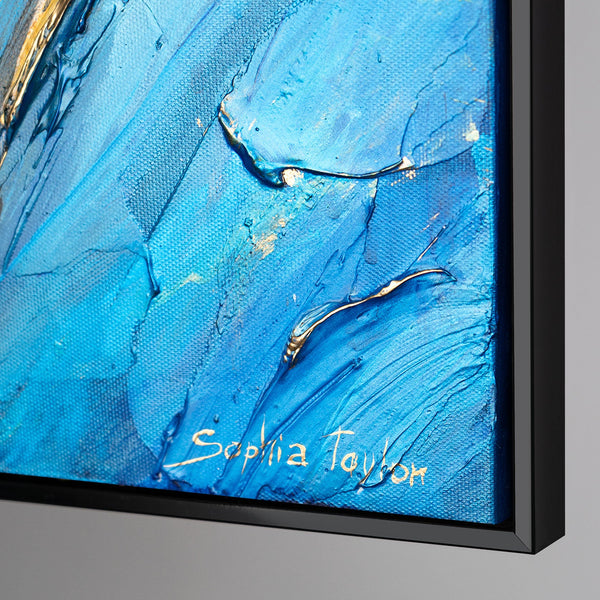 "Fairy Waltz" Acrylic Art – Gold Painting Canvas and Paintings of People