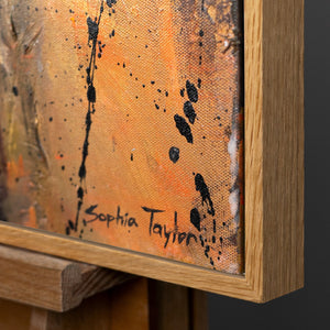 Rahmen aus natürlichem Holz – Detail