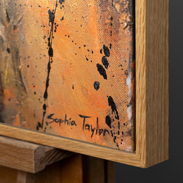 Rahmen aus natürlichem Holz – Detail
