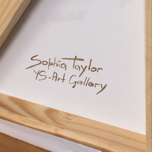 Signatur des Künstlers Handgemalt