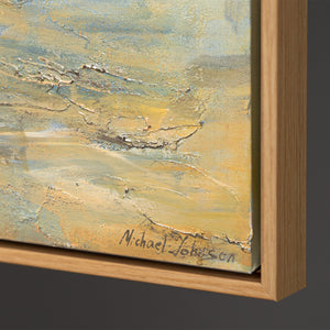 Handgemalte religiöses Bild „Weg zum Licht“ – Spirituelle Wandkunst mit Jesus am Meer