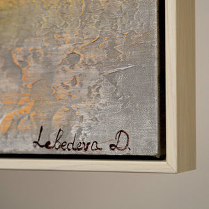 Bilder auf Leinwand mit goldenen Akzenten – Moderne Wanddeko