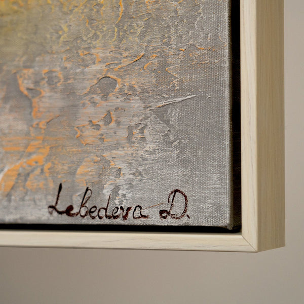 Bilder auf Leinwand mit goldenen Akzenten – Moderne Wanddeko