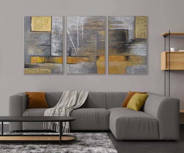Handgemalte bilder auf leinwand abstrakt "Goldenen Abstraktion"