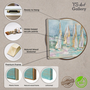 Gerahmtes Landschaftsgemälde, bereit zum Aufhängen