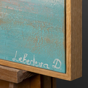 Handgemalte acrylgemälde meereslandschaft abstrakt "Segelboote"