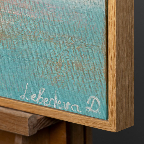 Handgemalte acrylgemälde meereslandschaft abstrakt "Segelboote"