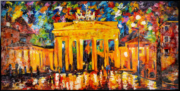 Handgemalte acrylbilder auf leinwand "Brandenburger Tor"