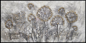 Handgemalte schönes acrylbild malen für wohnzimmer "Frühlingsblumen"