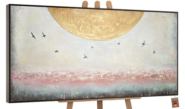 goldene Kunst, gemälde mit rahmen