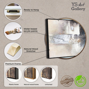 Leinwandbild mit Naturholz und Rahmenoptionen