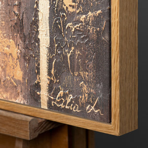 Natürlicher Holzrahmen in Nahaufnahme