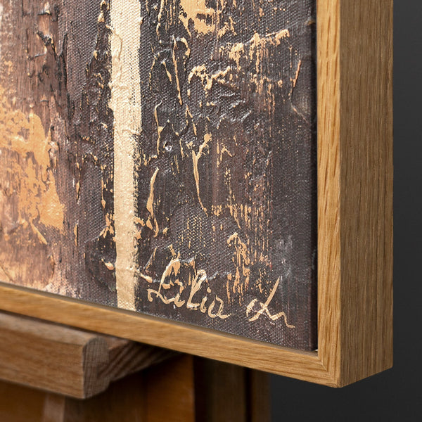 Natürlicher Holzrahmen in Nahaufnahme