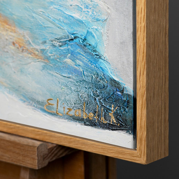 Abstrakte kunst bilder handgemalt "Smaragd"