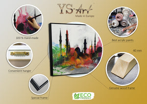 Handgemalte Acrylbilder "Istanbul"