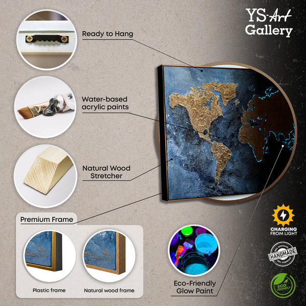 Gerahmtes Landschaftsgemälde, bereit zum Aufhängen