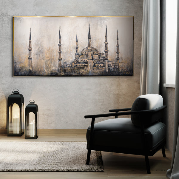 Rückseite Leinwand mit Rahmen