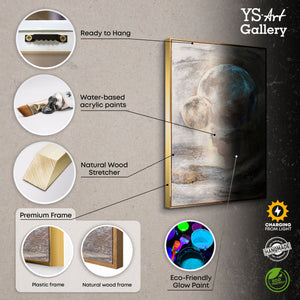 Nachtleuchtende Gemälde «Sternenverbindung»