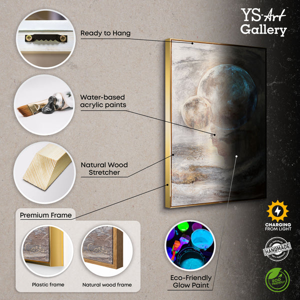 Nachtleuchtende Gemälde «Sternenverbindung»