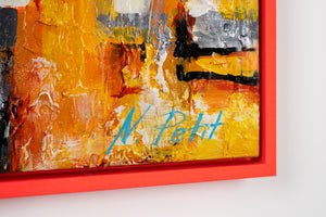 Nachtleuchtende Gemälde «Kleinstadt»