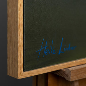 Modernes Leinwandbild mit Naturholzrahmen