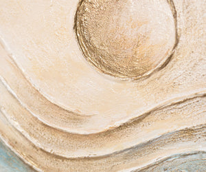 Kleine Bilder set texturierte Abstrakte Landschaft kunst auf Leinwand mit Rahmen