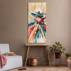 frauenbild wanddeko, moderne kunst im raum