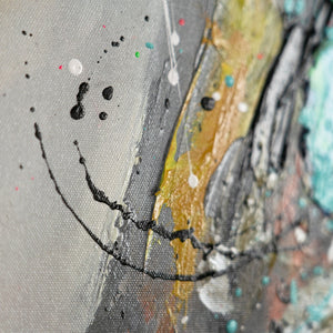 Handgemalte Acrylmalerei Portrait Struktur moderne Kunst